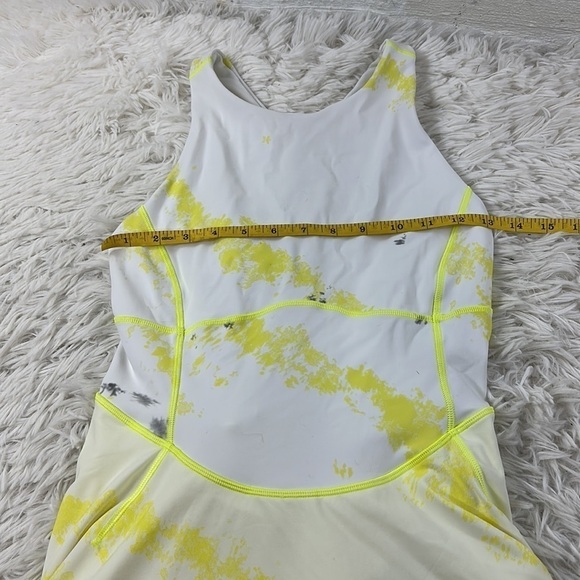 Lululemon Court Crush Dress Cross Court Wash Electric Lemon Multi Electric Lemon - Picture 3 of 12